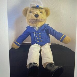 Sailor Bear Vintage Applause Nautical 19” Boating Plush Stuffed